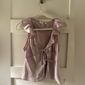 Aritzia Wilfred Tonka Satin Blouse